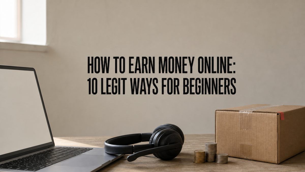 How to Earn Money Online: 10 Legit Ways for Beginners